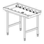 MESA DE ROLOS LC96/1A 1600x650x860h MODELO RX