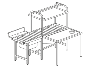 MESA RT24 COM SISTEMA MECÁNICO 2400x1370x1550h