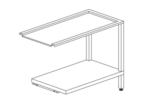 MESA T34 A 700x590x820h MOD.HT