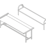 PRATELEIRA PARA MESA TC 24 2400x1000x850h
