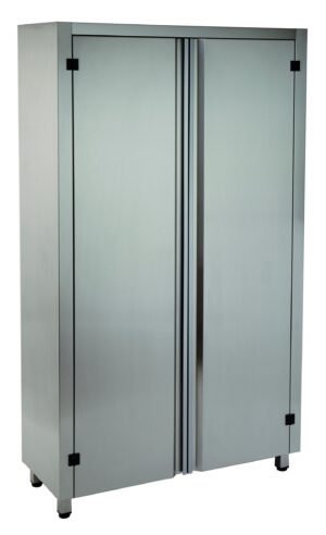 ARMARIO VERTICAL 3 PRAT. PORTAS 1400x400x1800 INOX