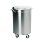 BALDE DE DETRITOS COM PEDAL 50L INOX