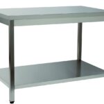 MESA TRABALHO 1 PRAT. 2000x600x850 INOX
