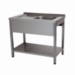 BANCADA LAVAGEM 1 CUB DT 1000x600x850 INOX DESMONT
