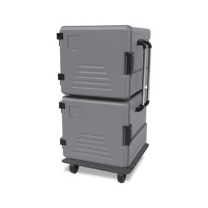 CAIXA TÉRMICA DUPLA 600+600 GN1/1 C/ DOBRA LATERAL