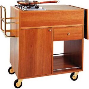 CARRO FLAMBÉ CF1200 1 PLANO COM 1 QUEIMADOR