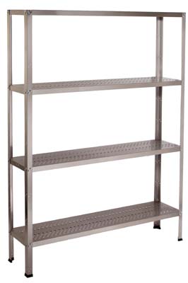 ESTANTERIA MODULAR PERFURADA 1000x400x1800 INOX