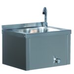 LAVA MÃOS JOELHO 1 AGUA 400x300x250 INOX