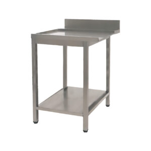 MESA LAVA PRATOS INOX SAIDA ESQUERDA 650x735x850