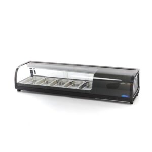 Expositor de Sushi e Tapas - 52 l - incl. 5 x GN 1/3 - Modelo de Mesa