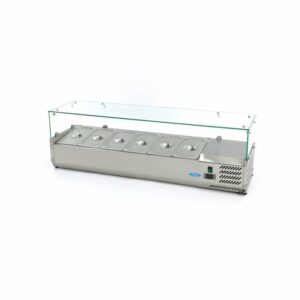 Geladeira de Preparação de Bancada - 140 cm - Adapta-se 6 x GN 1/3
