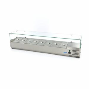 Geladeira de Preparação de Bancada - 180 cm - Adapta-se 8 x GN 1/3