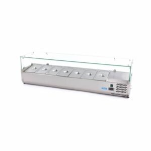 Geladeira de Preparação de Bancada - 160 cm - Adapta-se 7 x GN 1/3