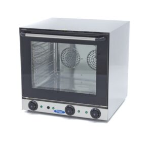 Forno de Convecção - Grelha e Vapor - Adapta-se 4 Tabuleiros - Temporizador Incorporado