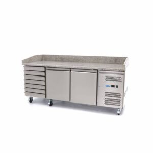 Frigorifico para preparação de Pizzas - 202 cm - 2 Portas - 7 Gavetas