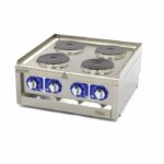 Fogão de Qualidade Comercial - 4 Queimadores - Unidade Dupla - 60 cm de Profundidade - 400V