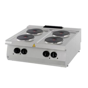 Heavy Duty Fogão - 4 Queimadores - Unidade Dupla - 70 cm de Profundidade - Elétrico