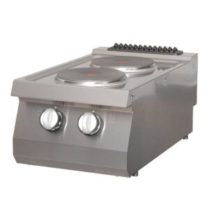 Heavy Duty Fogão - 2 Queimadores - Unidade Simples - 70 cm de Profundidade - Elétrico