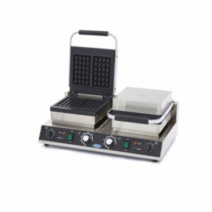 Máquina de Gofres - 4 Peças - Quadrada - Dupla
