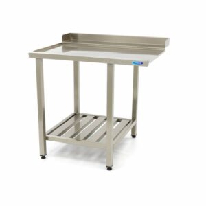 Mesa para Máquina de Lavar Loiça - 90 x 75 cm - Esquerda - com Painel Traseiro e Prateleira de Arrumação