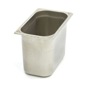 Recipiente Gastronorm - GN 1/4 - 20 cm de Profundidade - Aço Inoxidável