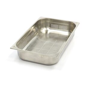 Recipiente Gastronorm - GN 1/1 - 10 cm de Profundidade - Aço inoxidável - Perfurado