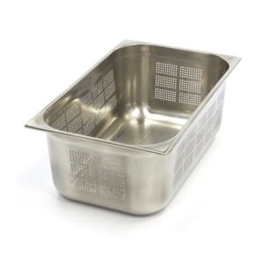 Recipiente Gastronorm - GN 1/1 - 20 cm de Profundidade - Aço Inoxidável - Perfurado
