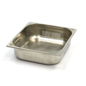 Recipiente Gastronorm - GN 2/3 - 10 cm de Profundidade - Aço Inoxidável - Perfurado