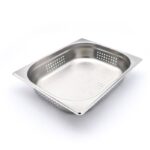 Recipiente Gastronorm - GN 1/2 - 6,5 cm de Profundidade - Aço Inoxidável - Perfurado