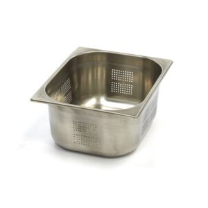Recipiente Gastronorm - GN 1/2 - 15 cm de Profundidade - Aço Inoxidável - Perfurado
