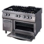 Premium Fogão - 6 Queimadores - Unidade Tripla - 90 cm de Profundidade - incl. Forno - Gás