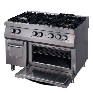 Premium Fogão - 6 Queimadores - Unidade Tripla - 90 cm de Profundidade - incl. Forno - Gás