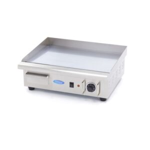 Placa de Grelhar - Cromado Liso - 55 cm - incl. Bandeja de Gotejamento