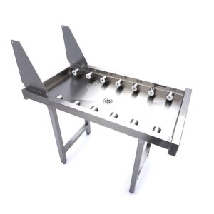 Mesa de rolos rectos em aço inoxidável - para máquina de lavar loiça cesto transportador