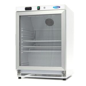 Frigorífico - 200 l - Branco - com Porta de Vidro