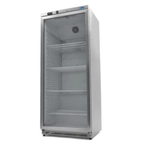 Frigorífico - 600 l - Aço Inoxidável - com Porta de Vidro