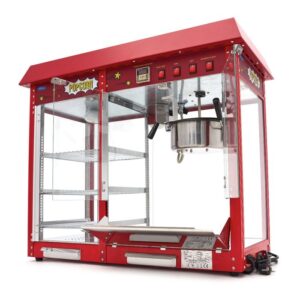 Máquina de pipocas - 150gr - com vitrina de aquecimento