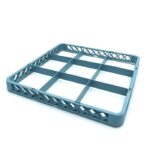 Extensor de suporte de vidro para máquina de lavar louça - 50 x 50cm - 9 Compartimentos