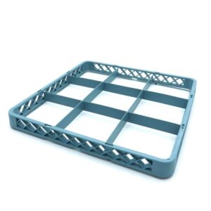 Extensor de suporte de vidro para máquina de lavar louça - 50 x 50cm - 9 Compartimentos