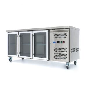 Balcão Frigorífico - 180 cm - 3 Portas de Vidro