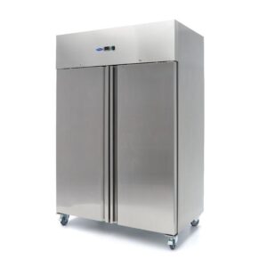 Frigorífico - 1200 l - 6 Prateleiras Ajustáveis (GN 2/1) - Aço Inoxidável - Sobre Rodas