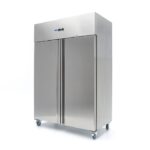 Frigorífico - 800 l - 6 Prateleiras Ajustáveis - Aço Inoxidável - Sobre Rodas