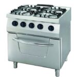 Fogão Heavy Duty - 4 Queimadores - Unidade Dupla - 70 cm de Profundidade - 34 kW - Gás incl. Forno