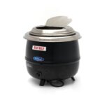 Aquecedor de Sopa – 13 l – Panela Interna Removível – com Tampa Integrada e Encaixe para Concha