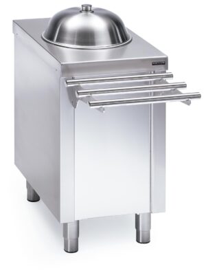 Self dispensador de platos a nivel constante quente 500x700x850
