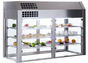 Vitrina 6 GN 1/1 3 niveles sem base aislada 60Hz