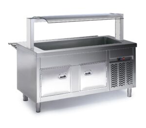 Self cuba fría 1200x700x850 com reserva refrigerada 60Hz