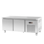 Base refrigerada para linha queima com 2 gavetões e sem alçado, 74 l