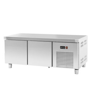 Base refrigerada para linha queima com 2 gavetões e sem alçado, 74 l