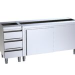 Módulo 2400x700x850 com puertas e buc de cajones izquierdo